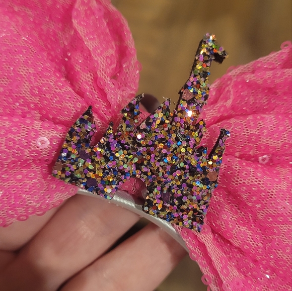Iridescent Sparkle Minnie Ears NWOT - Picture 3 of 5